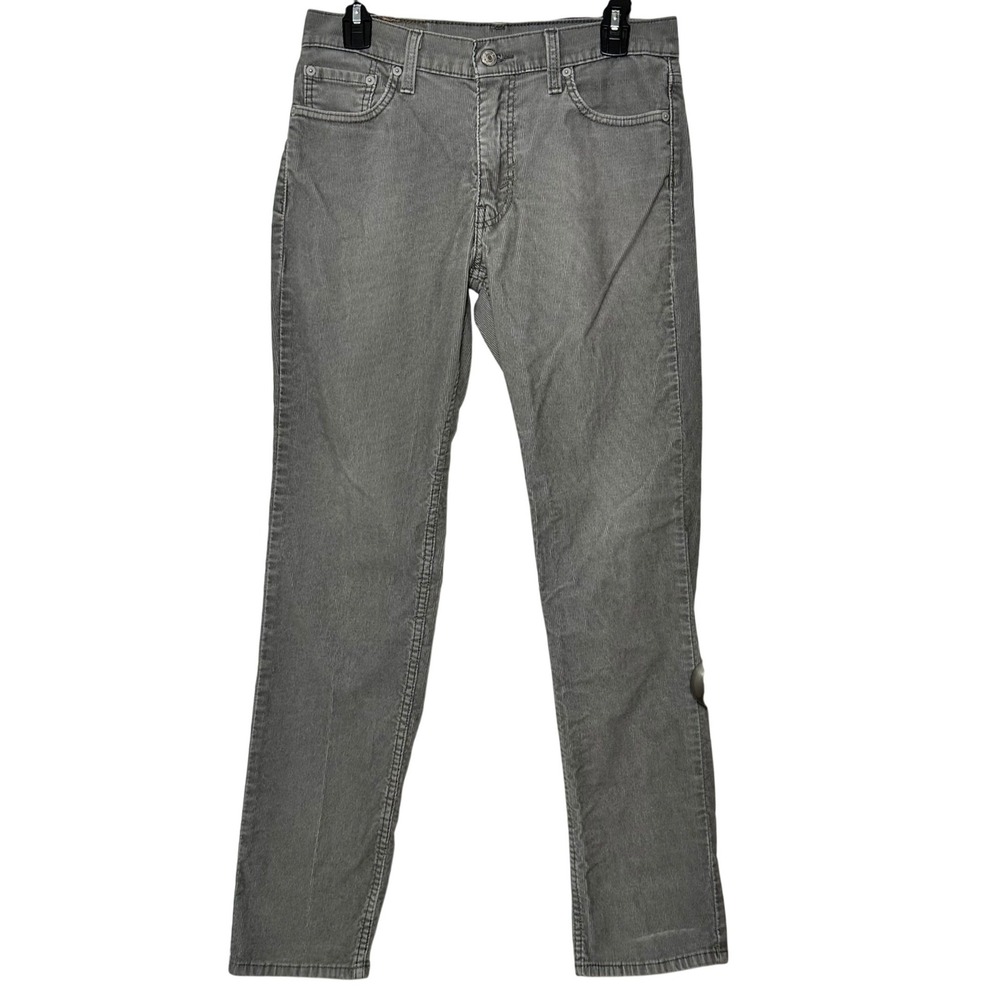 Levis 511 Slim Fit Corduroy Pants Mens‎ 30x32 Gray Water Less 04511-5698